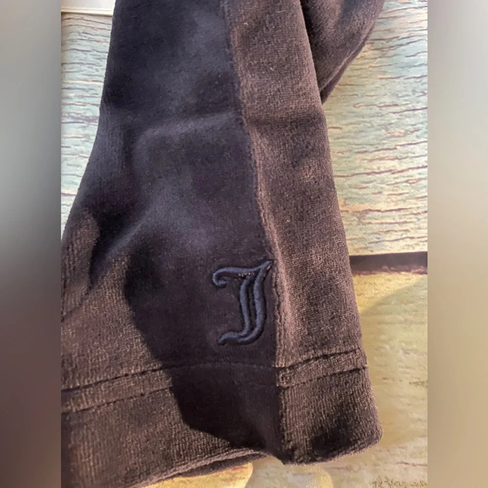 Juicy Couture Velour Hooded Pullover, Regal (Blue), Medium, NWT - Picture 13 of 14